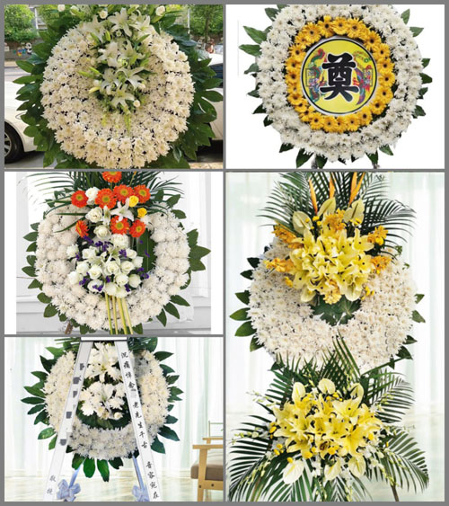 安徽安庆市岳西县菖蒲镇毛畈村花圈速递